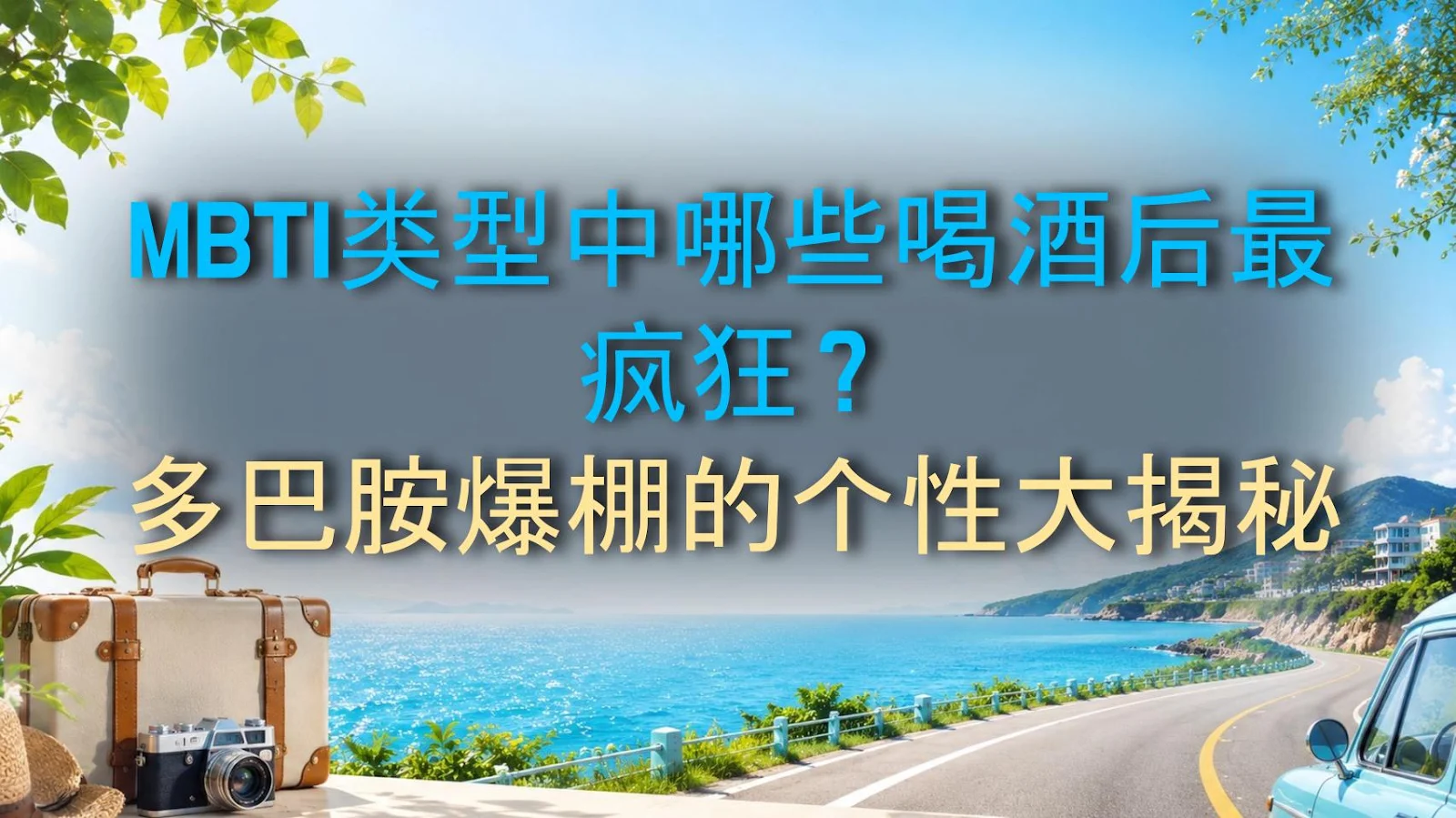 MBTI类型中哪些喝酒后最疯狂？多巴胺爆棚的个性大揭秘