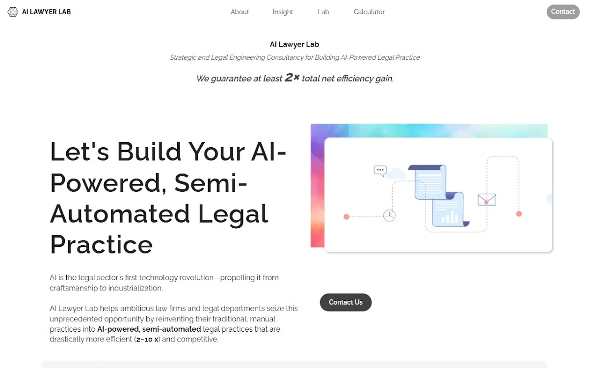 Captura de AI Lawyer Lab