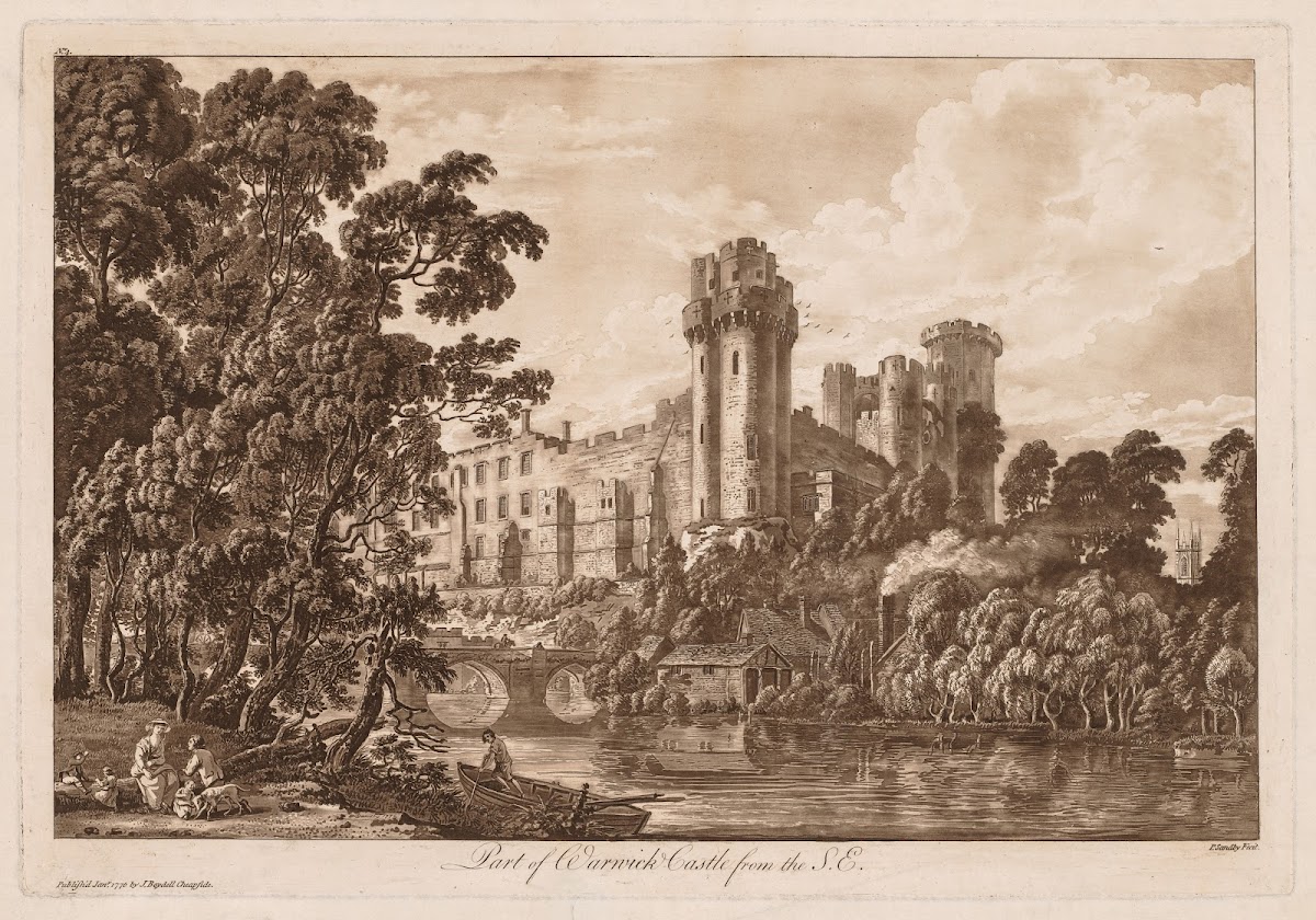 Part of Warwick Castle from the South East 1776