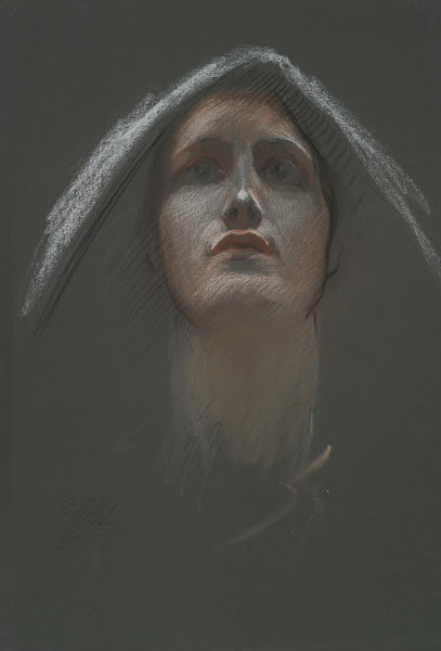 Study for figure of Religion rondel in the rotunda of the state capitol building