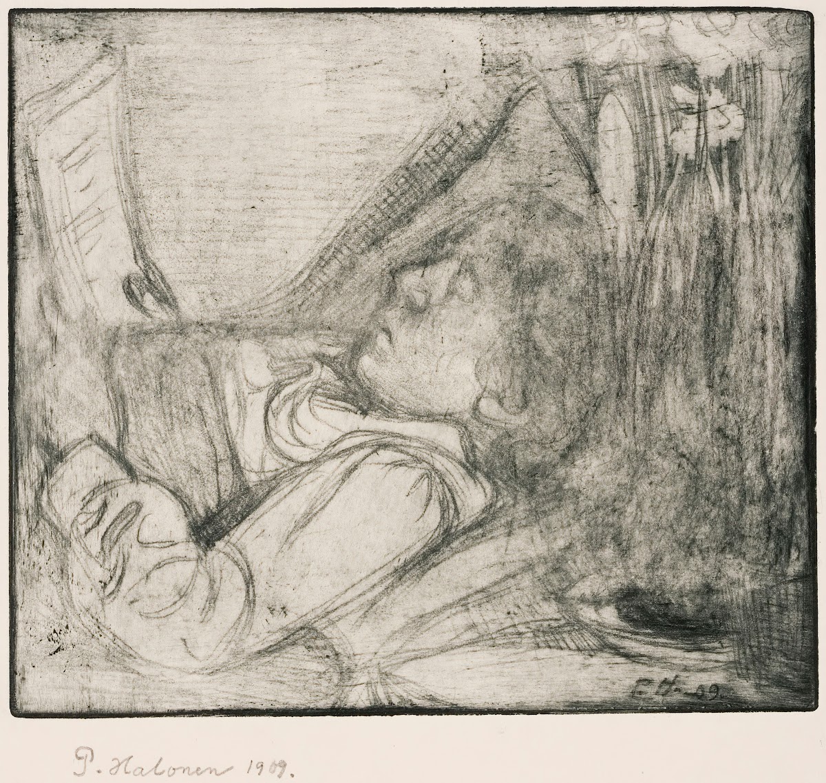 Maija is Ill 1909