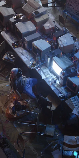 Computer Graveyard, Retro Technology, Crt Monitors, Digital Archaeology 4K Wallpaper Background