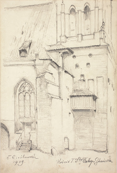 St Barbaras Church in Gdansk 1909