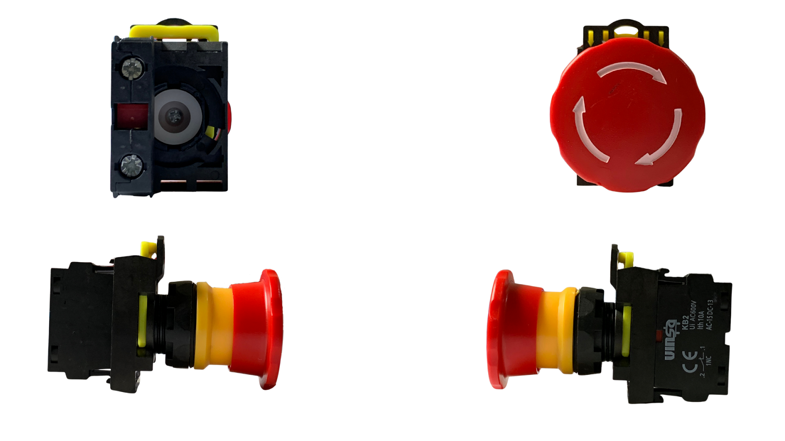 Emergency Stop Push Button Twist Release Red 1N/C