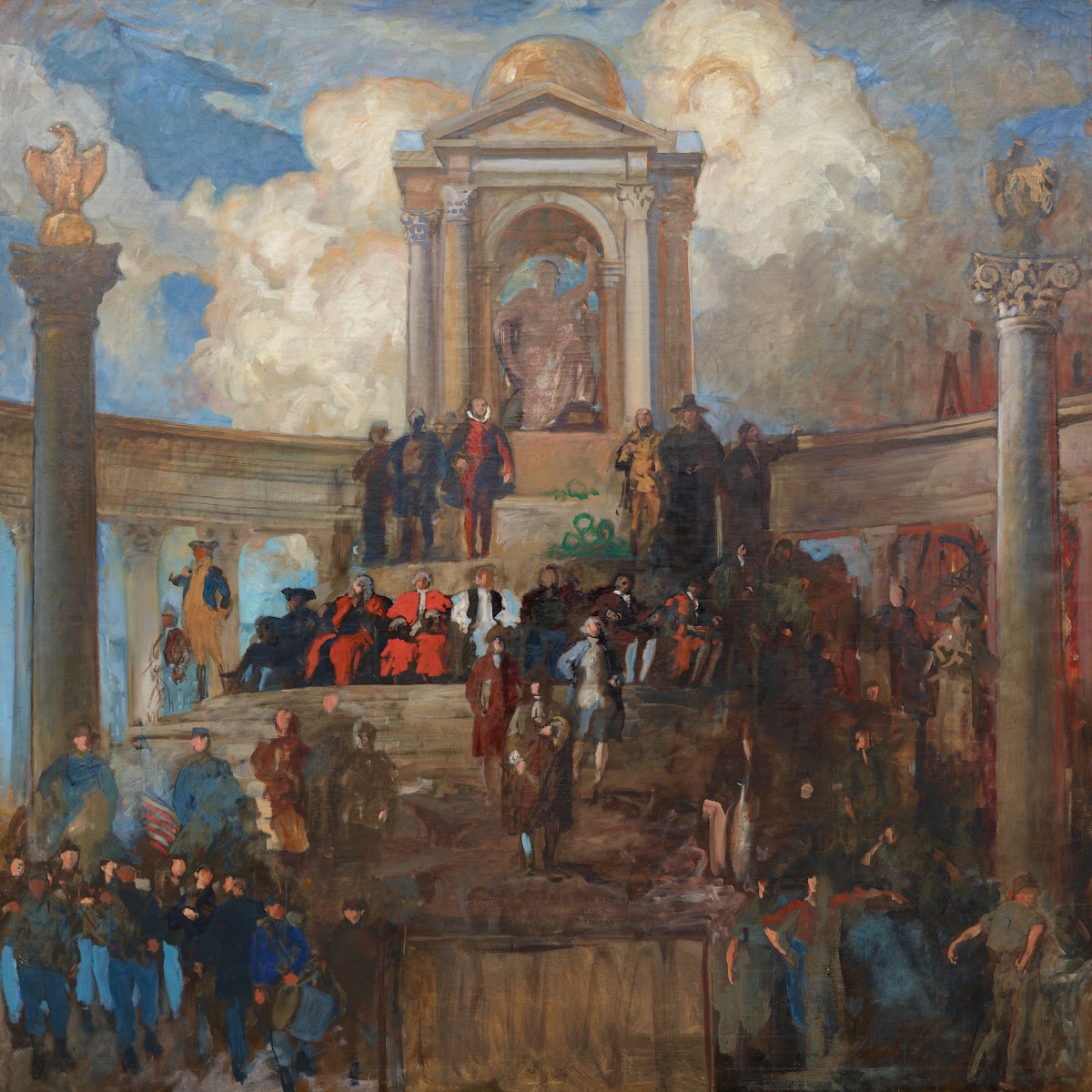 Study for The Apotheosis of Pennsylvania House of Representatives Chamber Pennsy