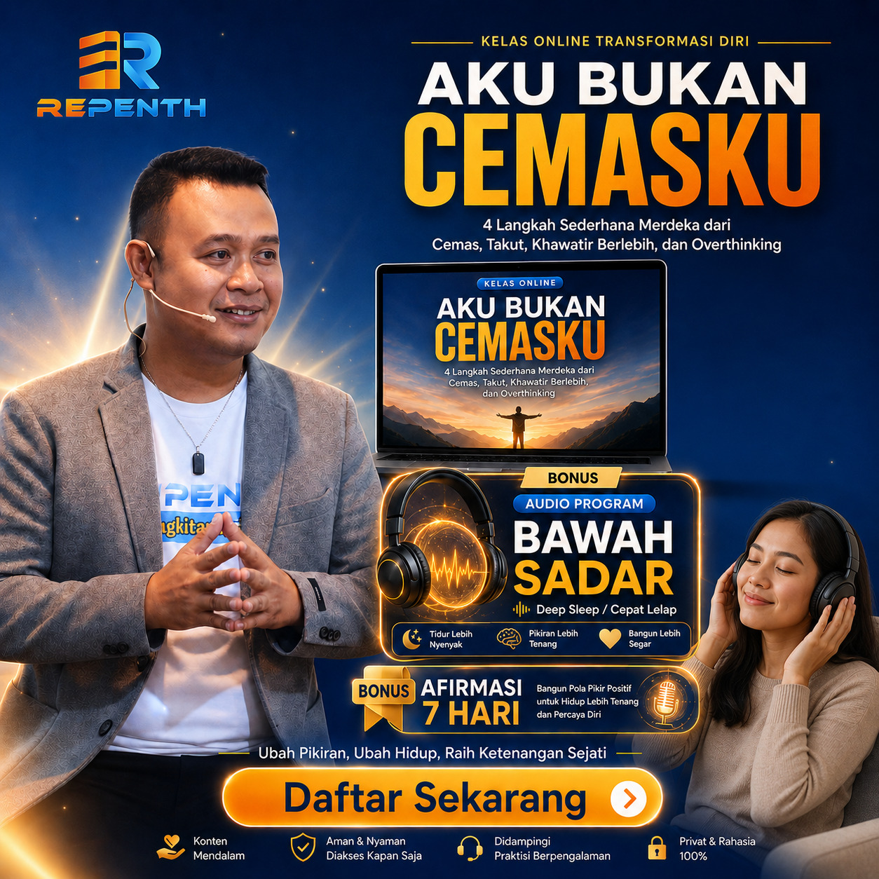 Mockup Kelas Aku Bukan Cemasku