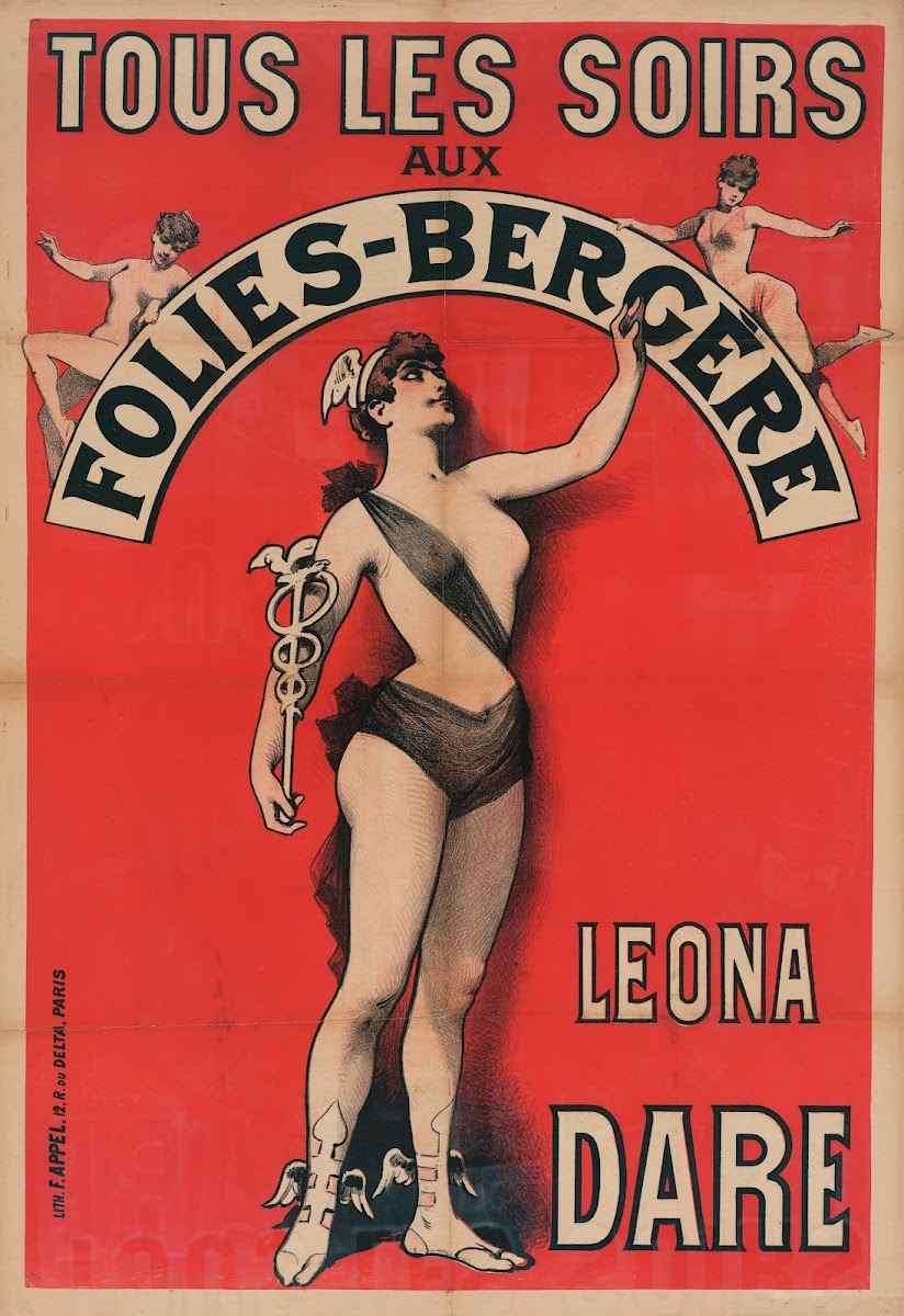 Tous Les Soirs Aux Folies Bergere Leona Dare 1889