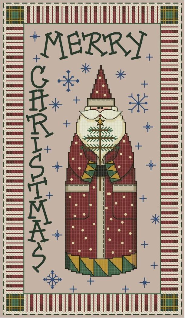 DIM00245 Homespun Holiday Merry Christmas