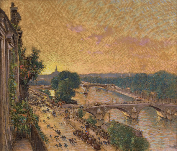 Septembre 1914 vers la gare dOrsay exode des parisiens