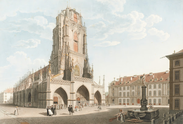 Vue de la Cathédrale de Berne 1915 1945