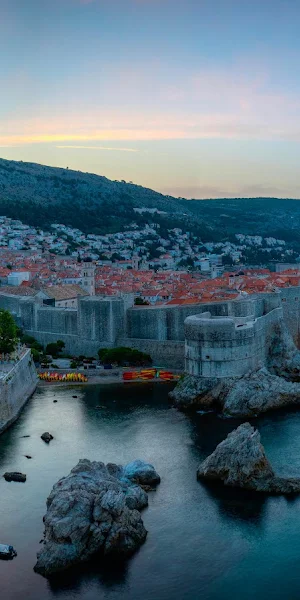 Old City Walls Of Dubrovnik 5K Wallpaper Background