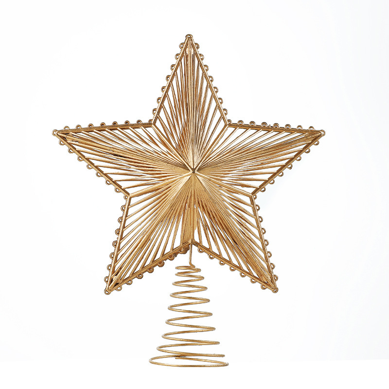 Weihnachtsbaum-Spitzenstern, strahlenförmiges Design