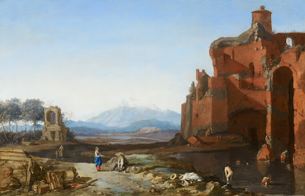 Italian Landscape With The Aurelian Wall C 1650   1660