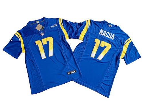 Los Angeles Rams 17# Puka Nacua Nike Vapor F.U.S.E. Limited Jersey.jpeg