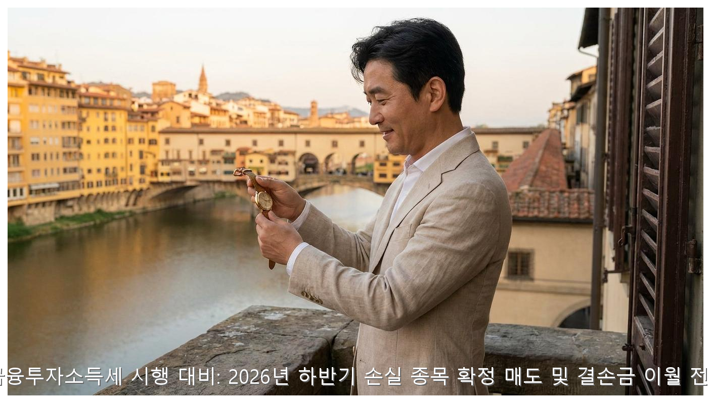 2027년 금융투자소득세 시행 대비: 2026년 하반기 손실 종목 확정 매도 및 결손금 이월 전략 가이드 핵심 안내 및 분석 인포그래픽 (2)