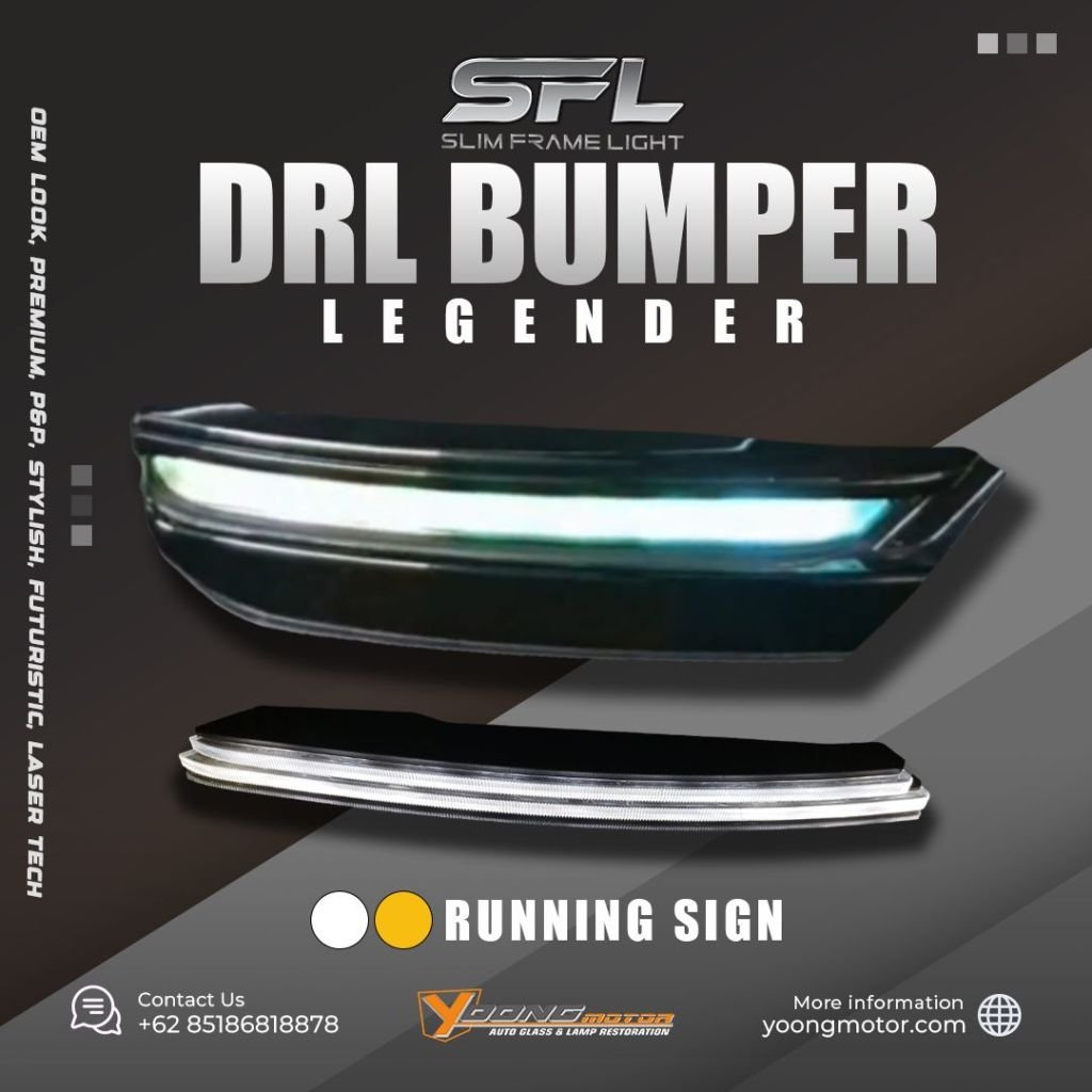 FORTUNER LEGENDER DRL Bumper Solid
