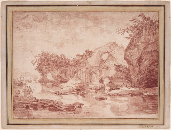 Ruins at the Sea Near Naples the Scola diVirgilio 1760