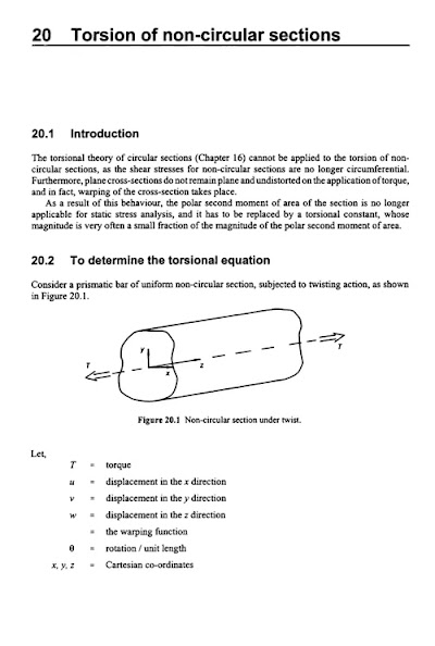 TORSION OF NON CIRCULAR BEAMS