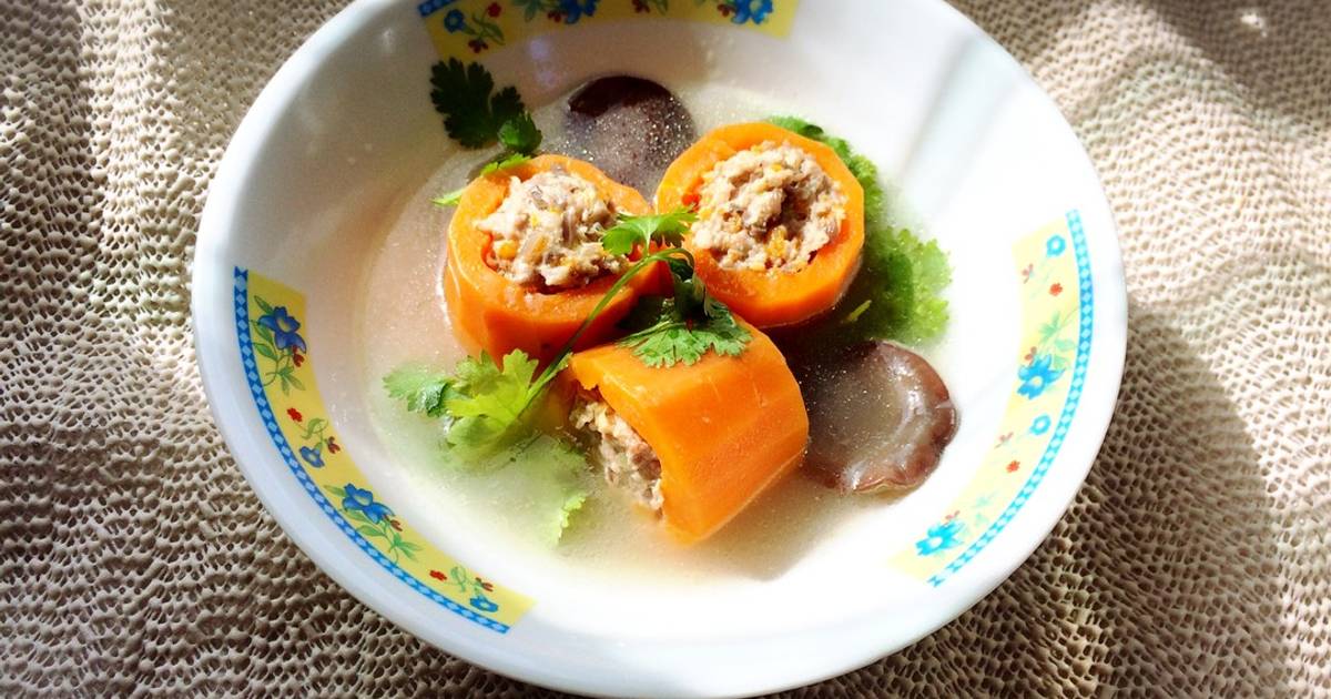 Canh cà rốt nhồi thịt