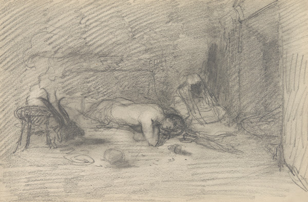 scena śmierci młodej dziewczyny 1883