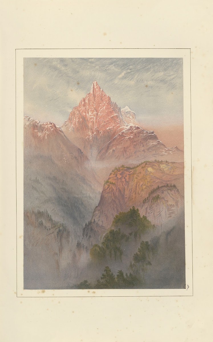 The Dent du Midi from the Valley of the Rhône 1867