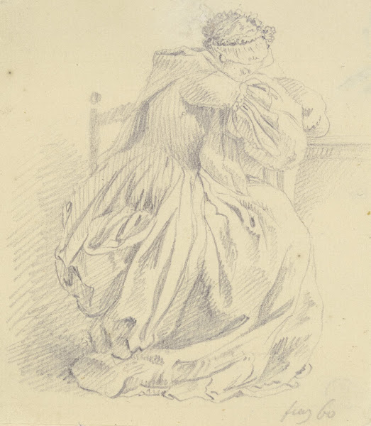Am Tisch eingeschlafene Frau 1760