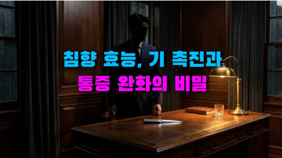 침향 효능, 기 촉진과 통증 완화의 비밀