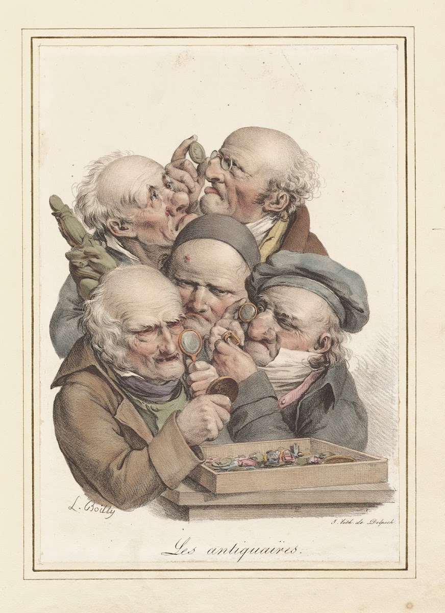 Les antiquaires from Grimaces 1823
