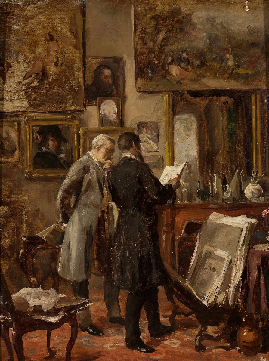 In the painters studio