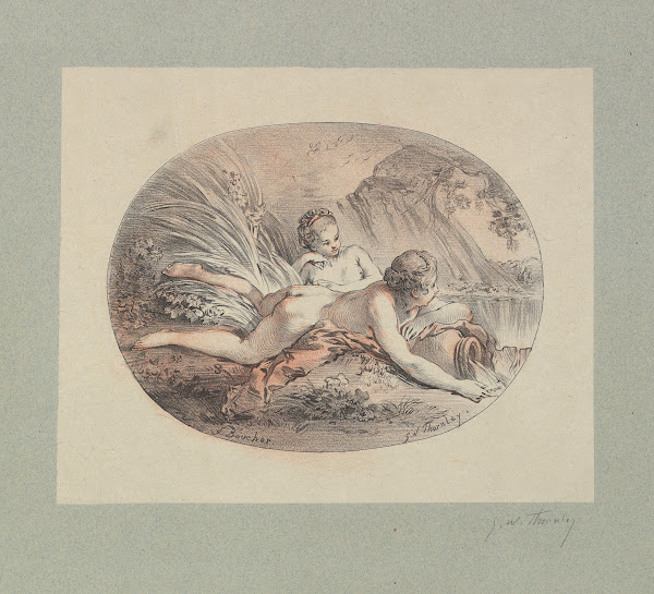 Woman Reclining upon a Jar from which Water is Pouring 1881
