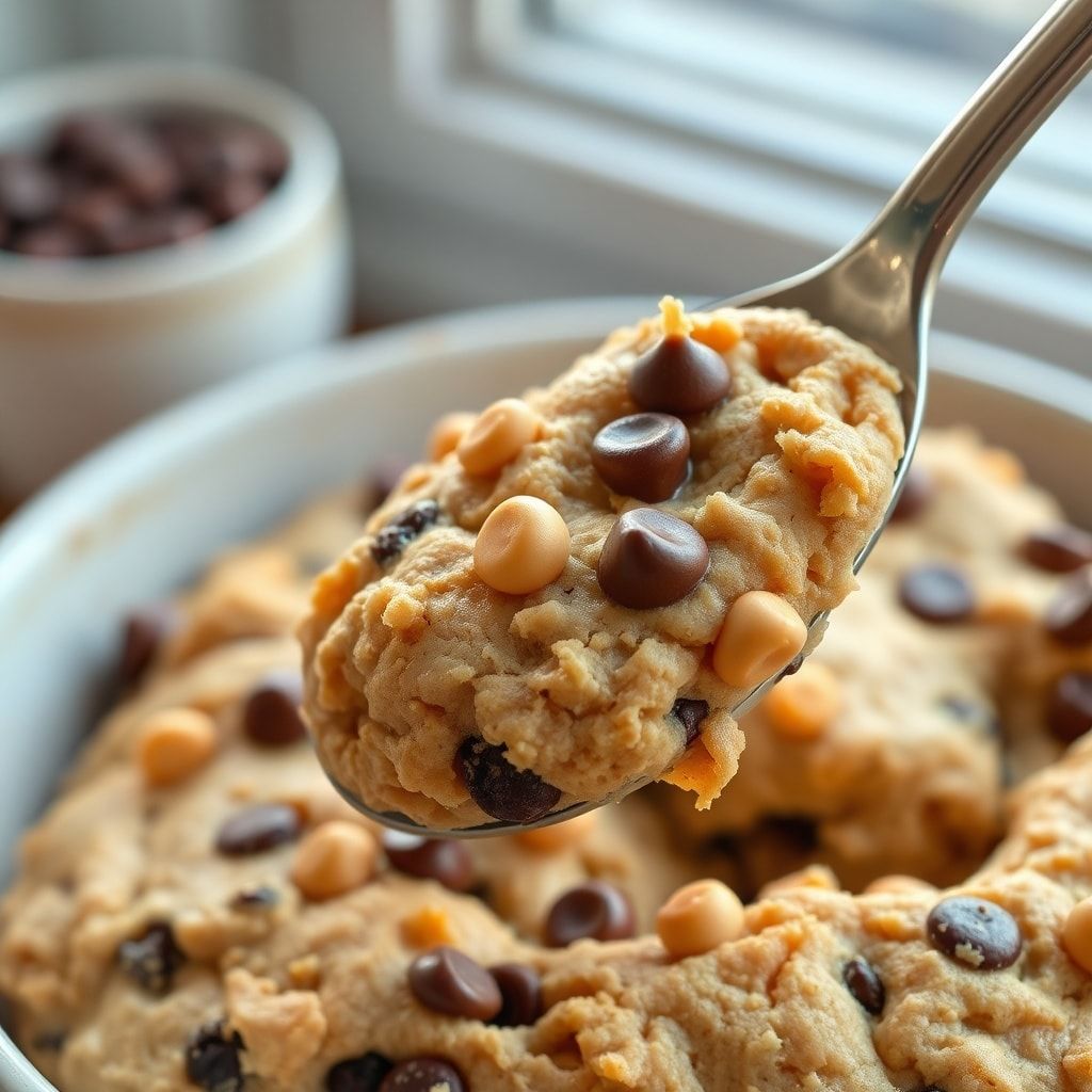 Edible Chocolate Chip Cookie Dough for One (Quick, Egg-Free & Safe)