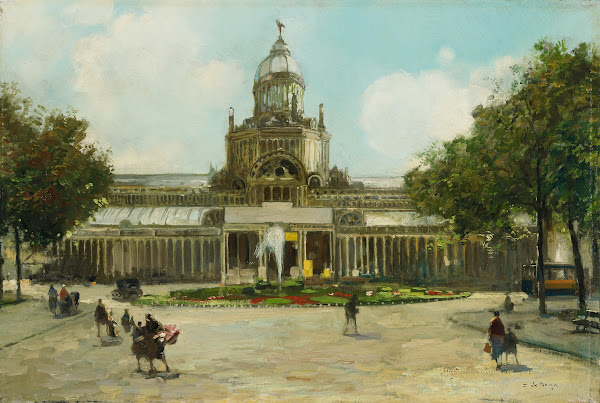 Frederiksplein met Paleis voor Volksvlijt 1900 1929