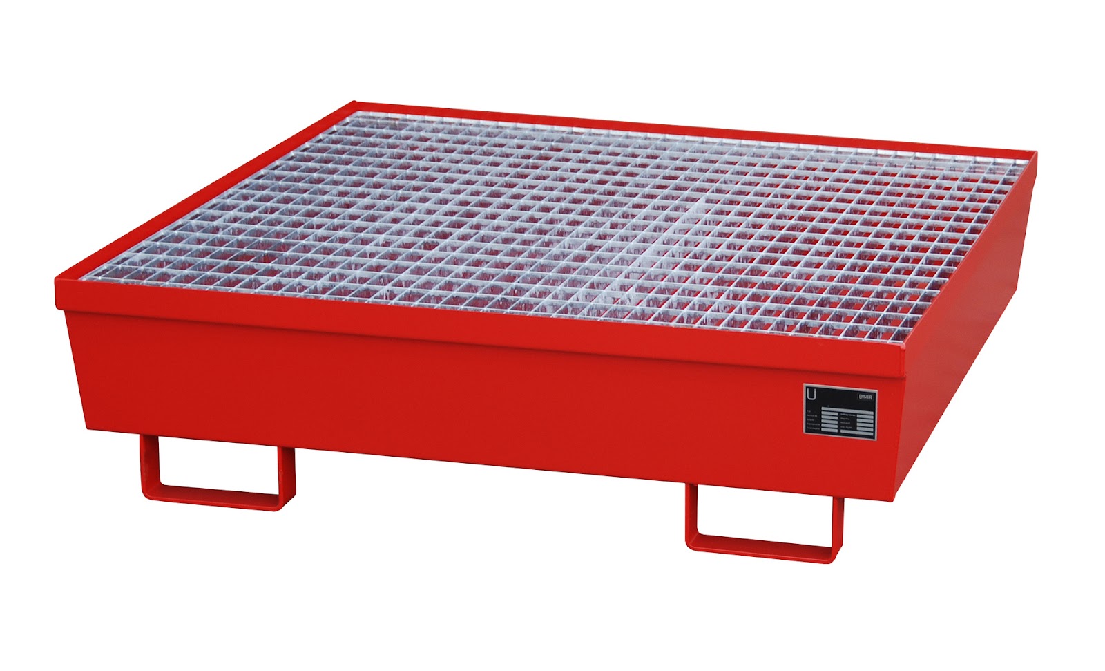 Opvangbak AM-4/A, gelakt, Vuurrood
