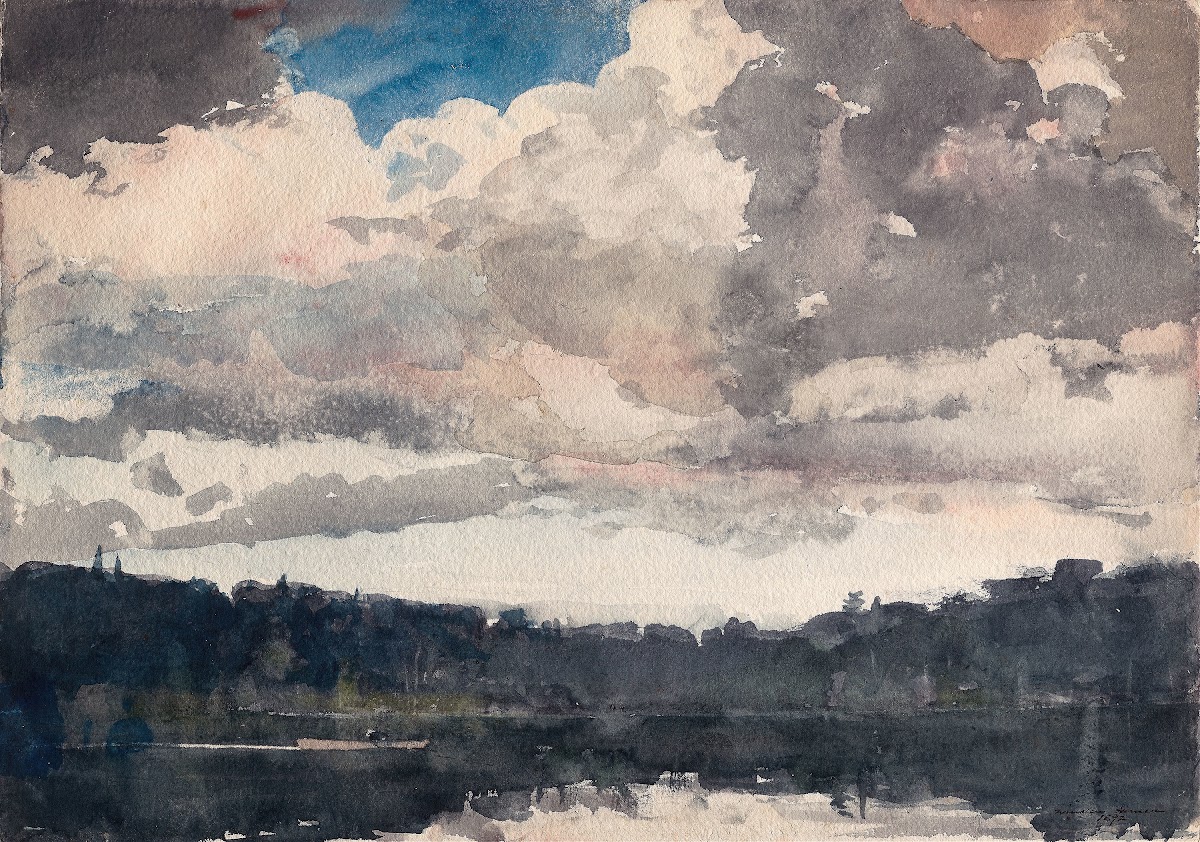 The Lone Boat North Woods Club Adirondacks 1892