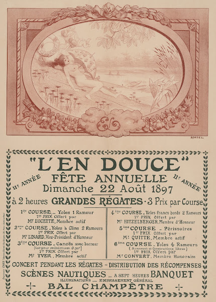 L En Douce fête annuelle 11e année  Dimanche 22 août 1897 Grandes régates concer