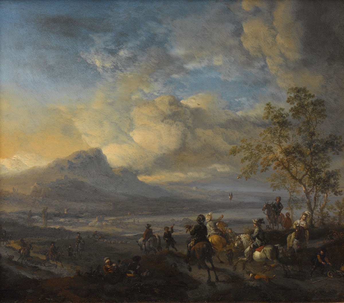 The Falcon Hunt c 1658   c 1660