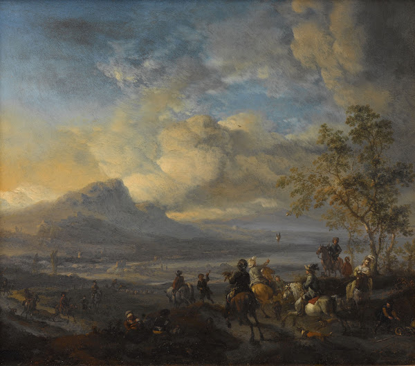 The Falcon Hunt c 1658   c 1660