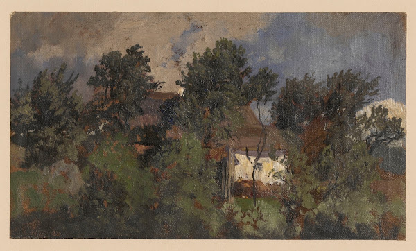 Houses among trees in Pełcznica 1850 1881
