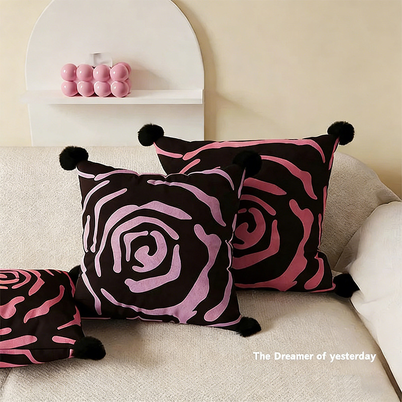 Kissen mit Zebra- und Leopardenmuster, Polyester, waschbar