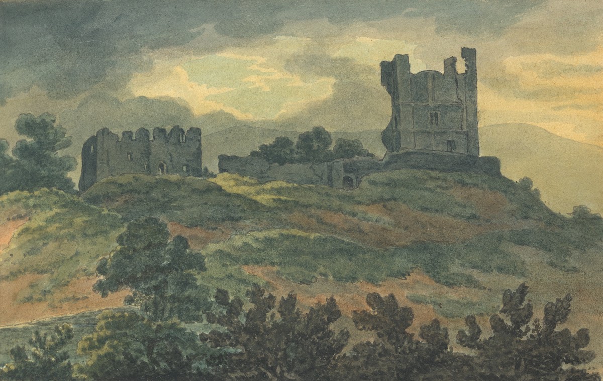 Castle Ruins on a Hilltop