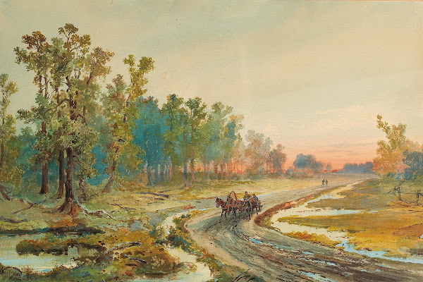 A Landscape after the Rain at Sunset 1886