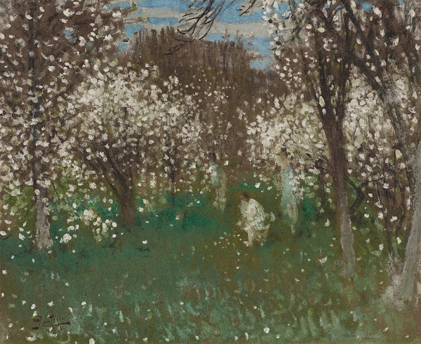 Verger en fleurs