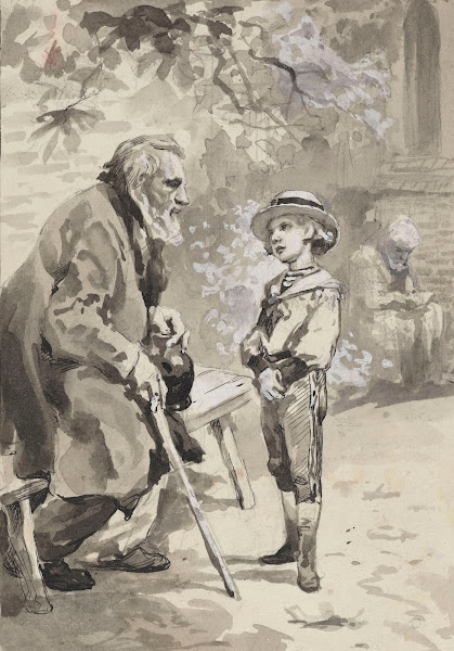 Boy in Front of a Beggar 1900