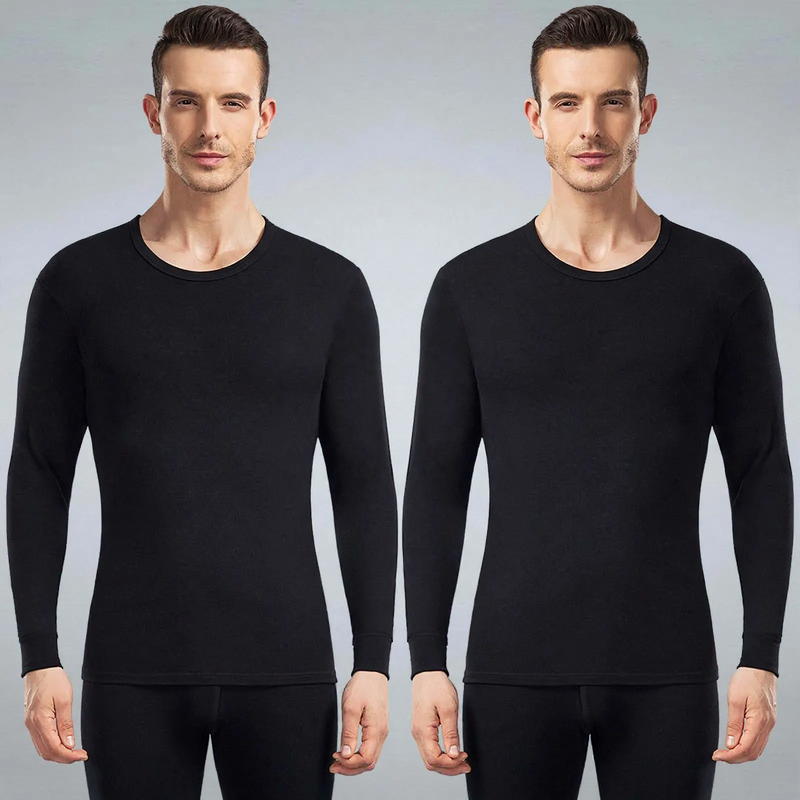 Insulated Thermal Underwear Set, Round Neck