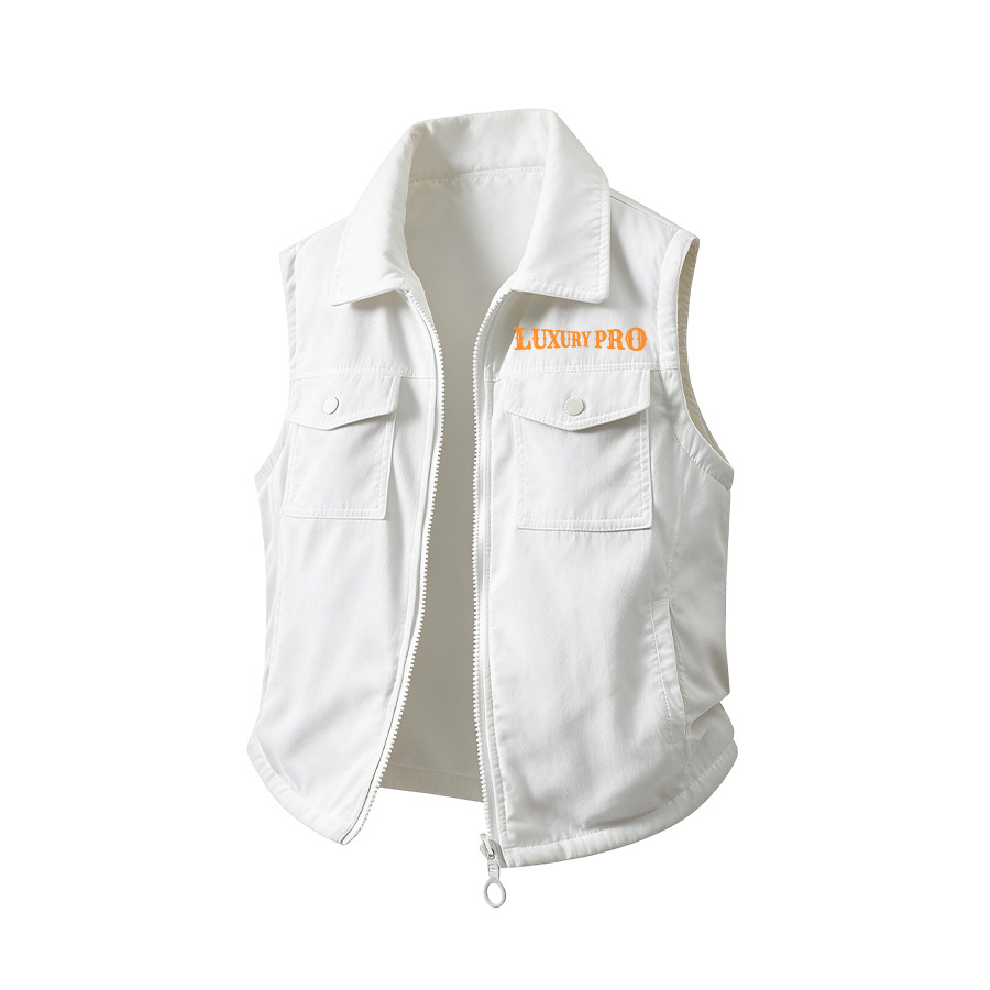 2D Corduroy vest with fleece
