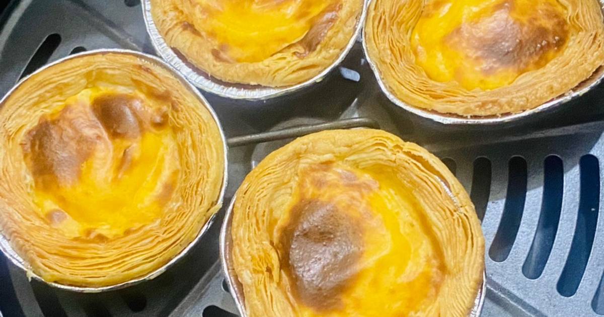 Bánh Tart trứng từ đế tart sẵn
