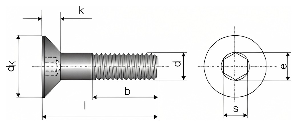 DIN 7991 – Technical drawing