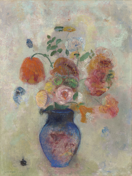 Large Vase with Flowers c 1912