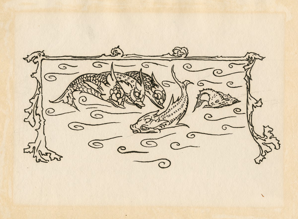 Decorative tail piece to page 46 of Bells edition of The tempest 1900