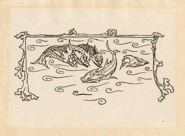 Decorative tail piece to page 46 of Bells edition of The tempest 1900
